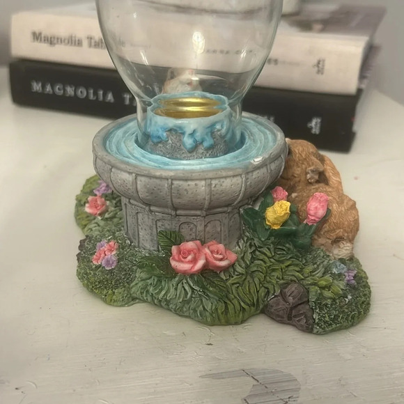 Vintage bunny candle holder spring flowers - Picture 5 of 8